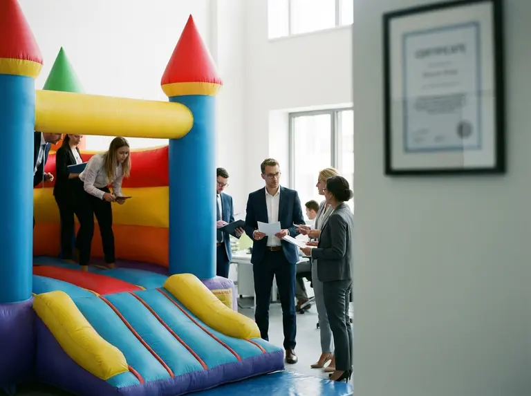 Сертификат на надувной батут